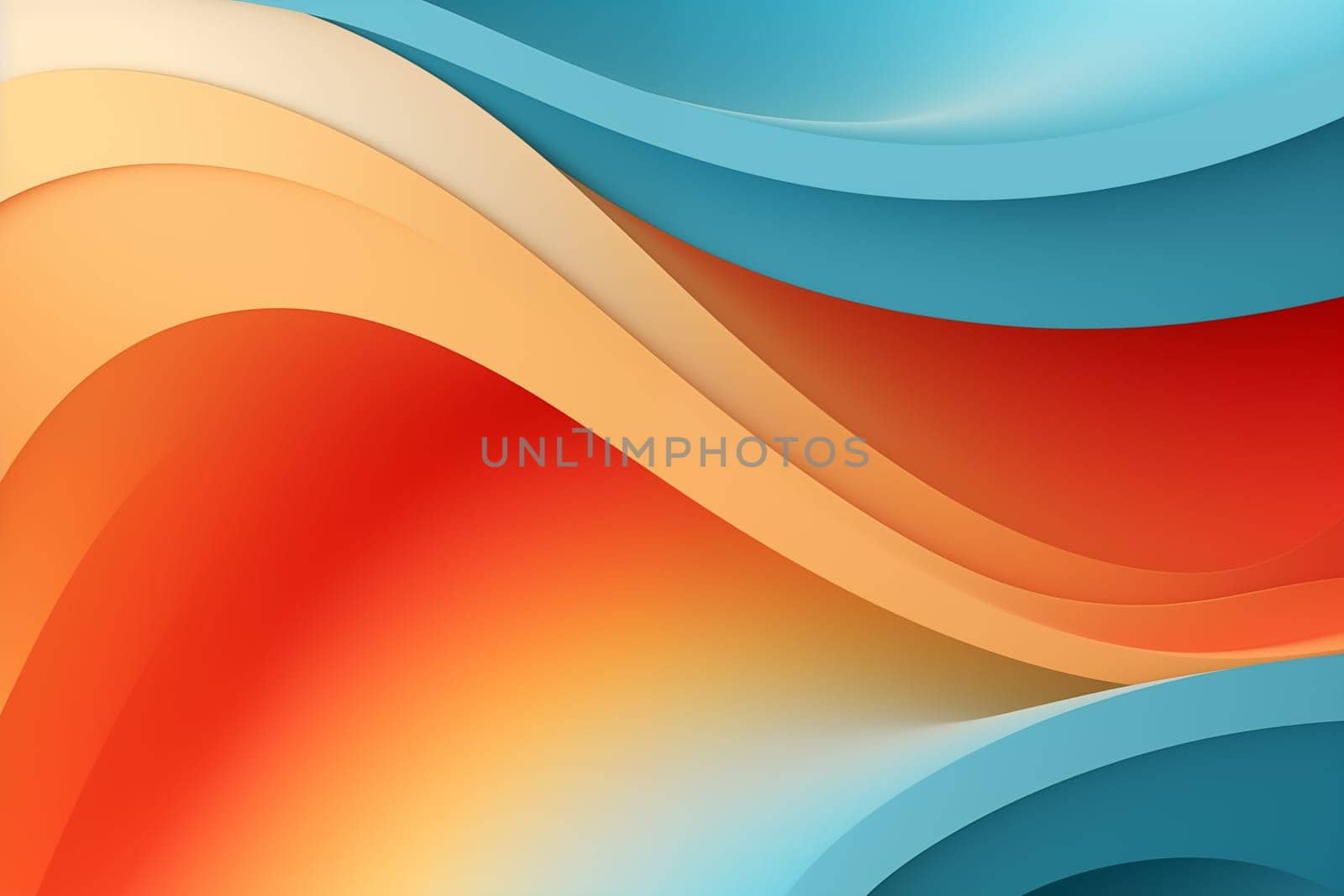 Abstract gradient fluid paper style background illustration. High quality photo