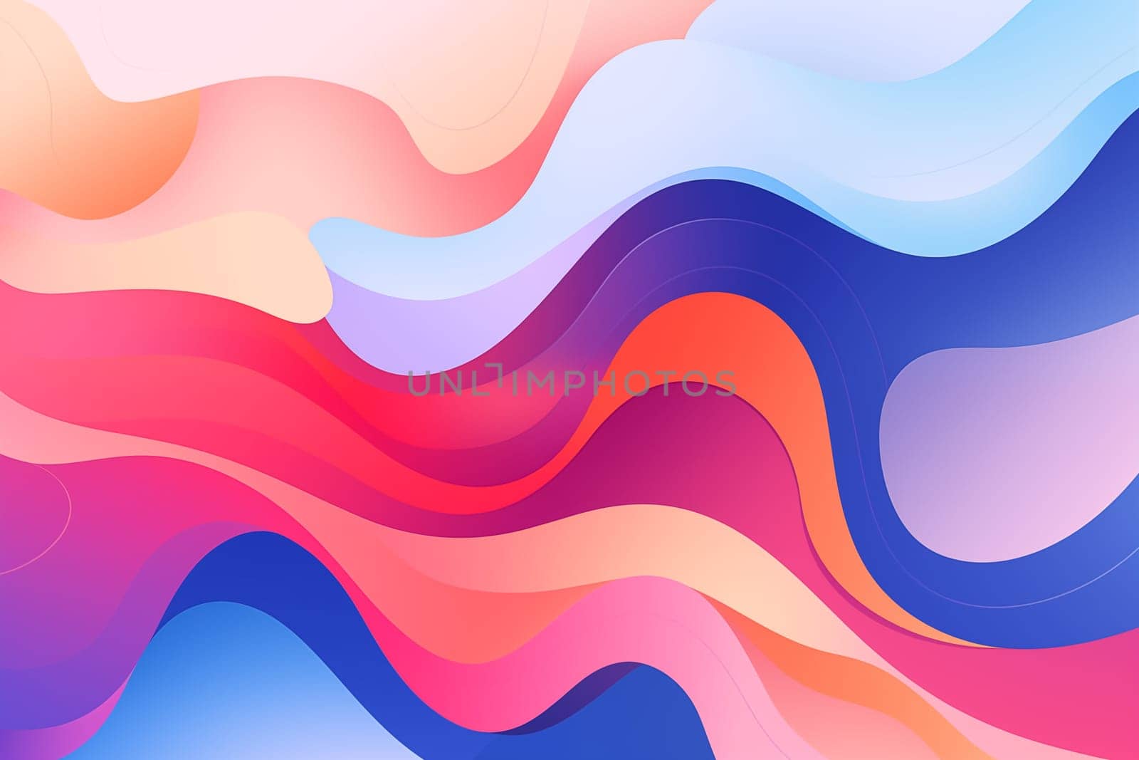 Abstract geometric trend liquid gradient shape on fluid shape illustration composition background by Nadtochiy