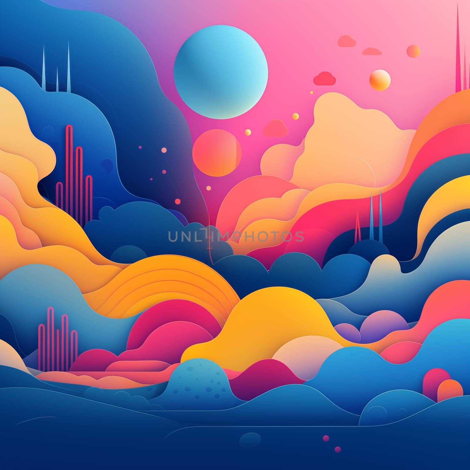 Colorful background concept by Nadtochiy