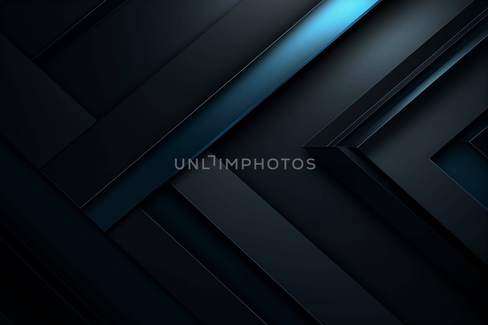 Modern black blue abstract background. Minimal. Color gradient. Dark. Web banner. Geometric shape. 3d effect. Lines stripes triangles. Design. Futuristic. Cut paper or metal effect. Luxury. Premium. High quality photo