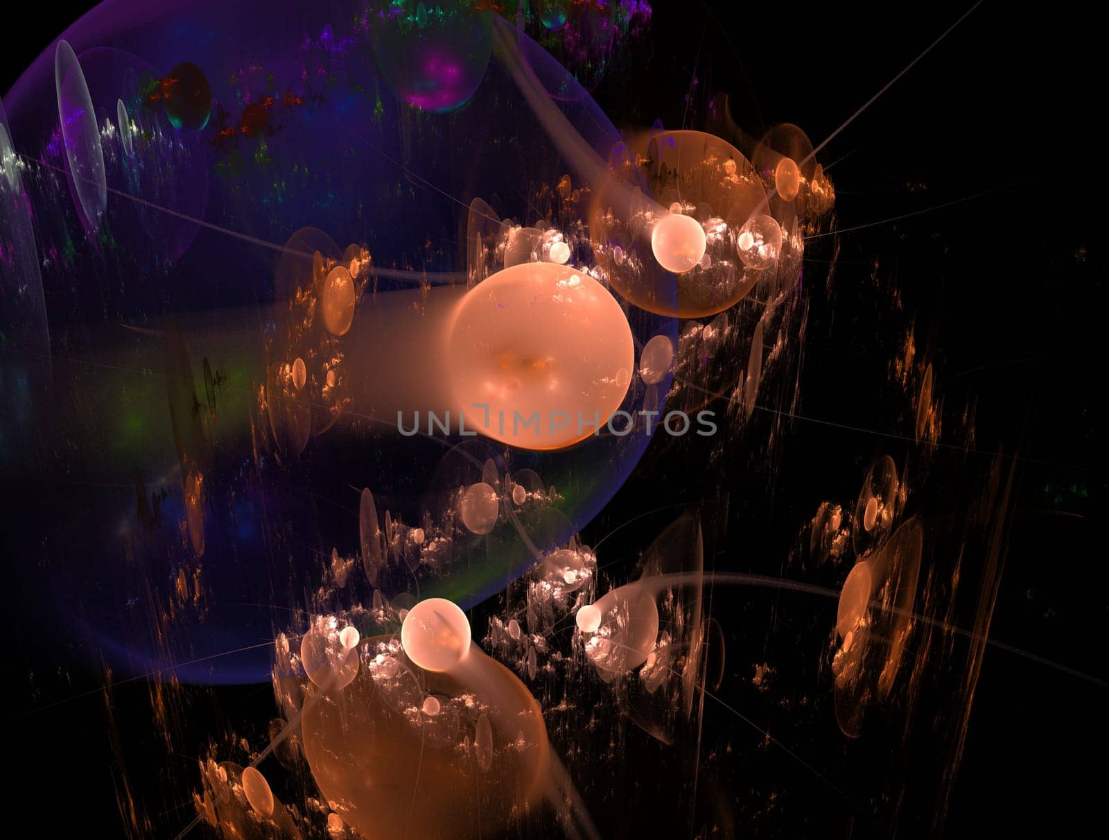 Imaginatory fractal abstract background Image by nikitabuida