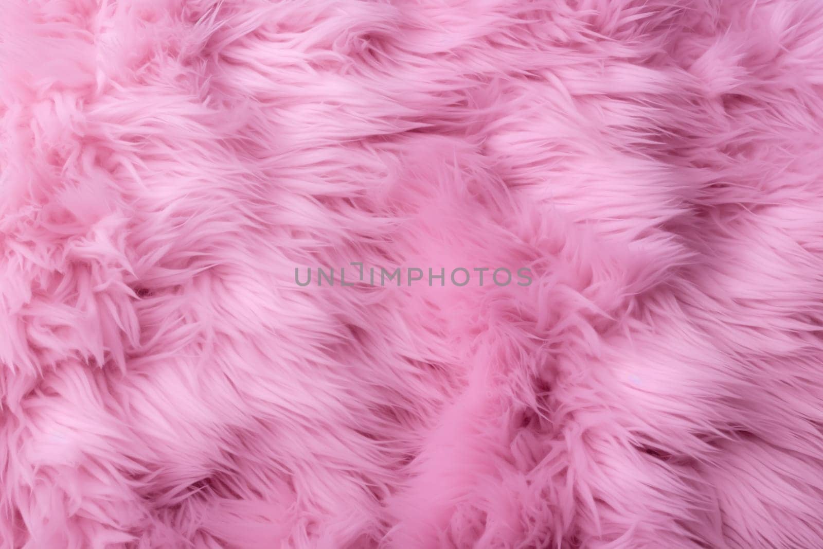 Pink fur texture top view. Pink sheepskin background. Fur pattern. Texture of pink shaggy fur. Wool texture. Sheep fur close up. High quality photo