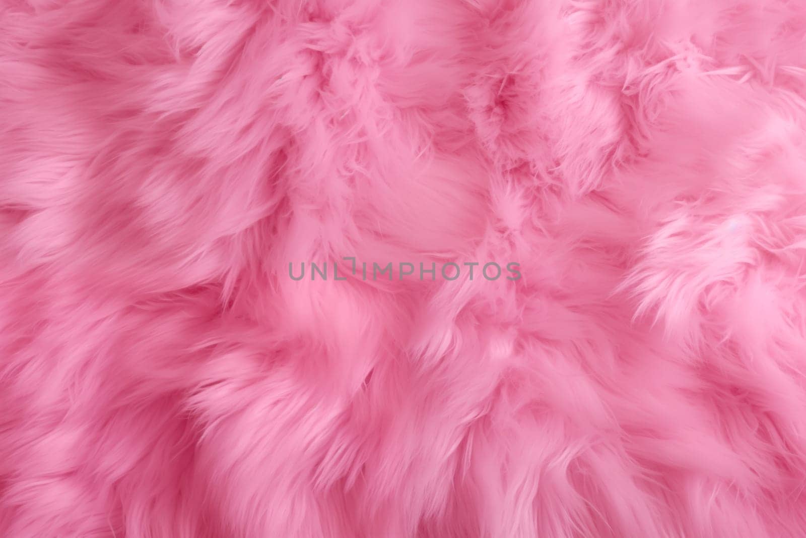 Pink fur texture top view. Pink sheepskin background. Fur pattern. Texture of pink shaggy fur. Wool texture. Sheep fur close up. High quality photo