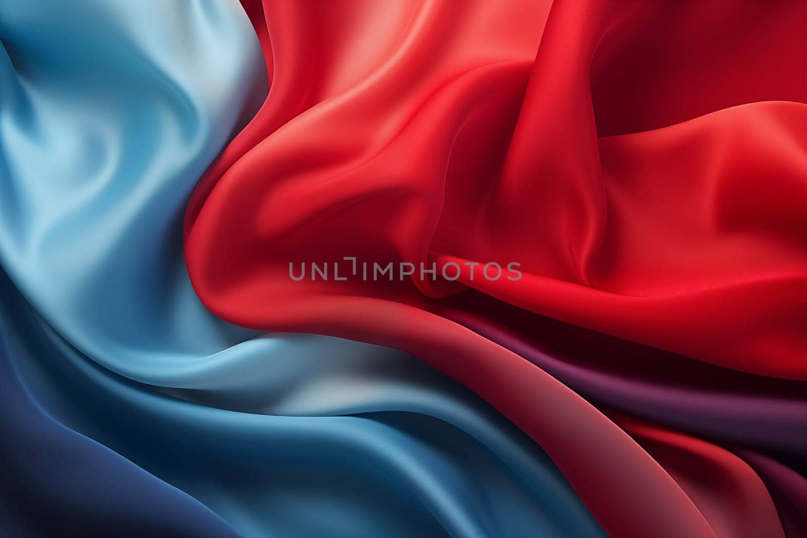 A colorful background with a red and blue fabric by Nadtochiy