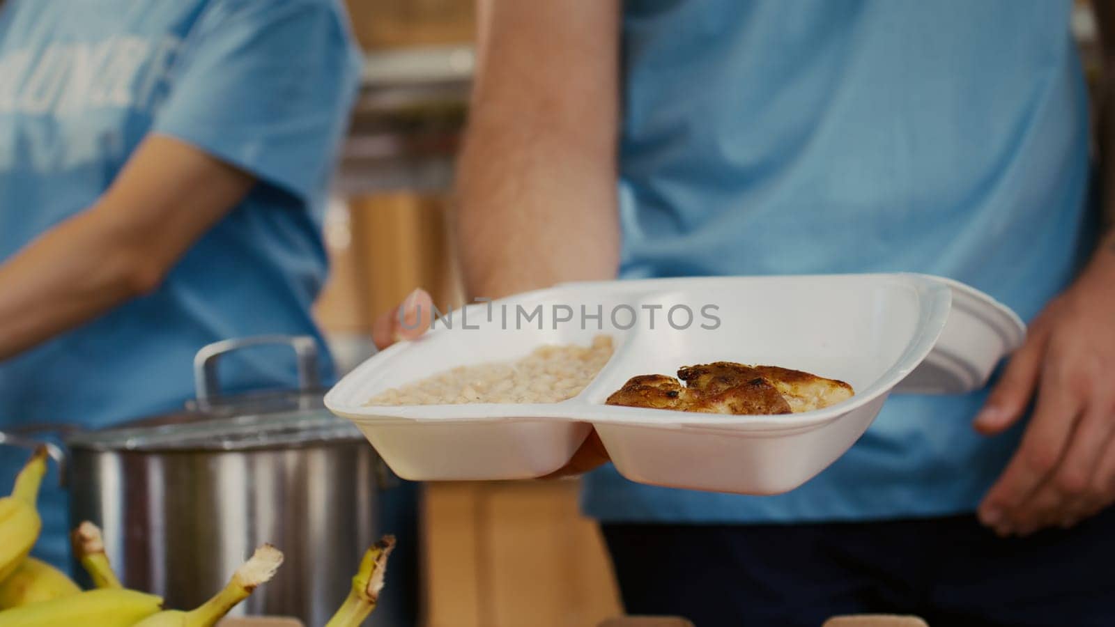 Kind Act: Serving Food to the Needy by DCStudio
