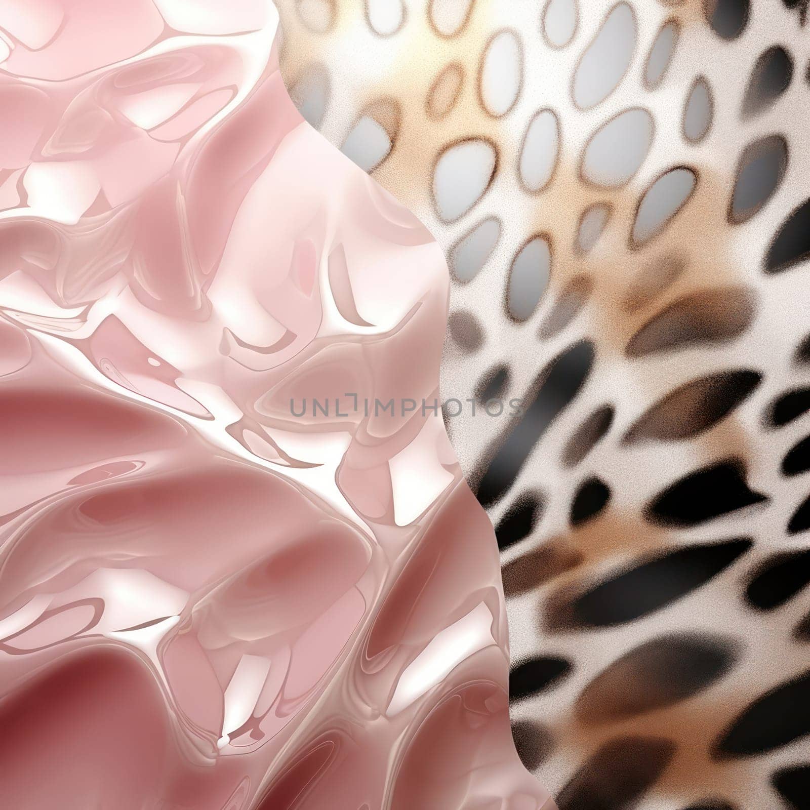 Abstract Pink Wave: A Colorful Gradient of Smooth Patterns on a White Background by Vichizh