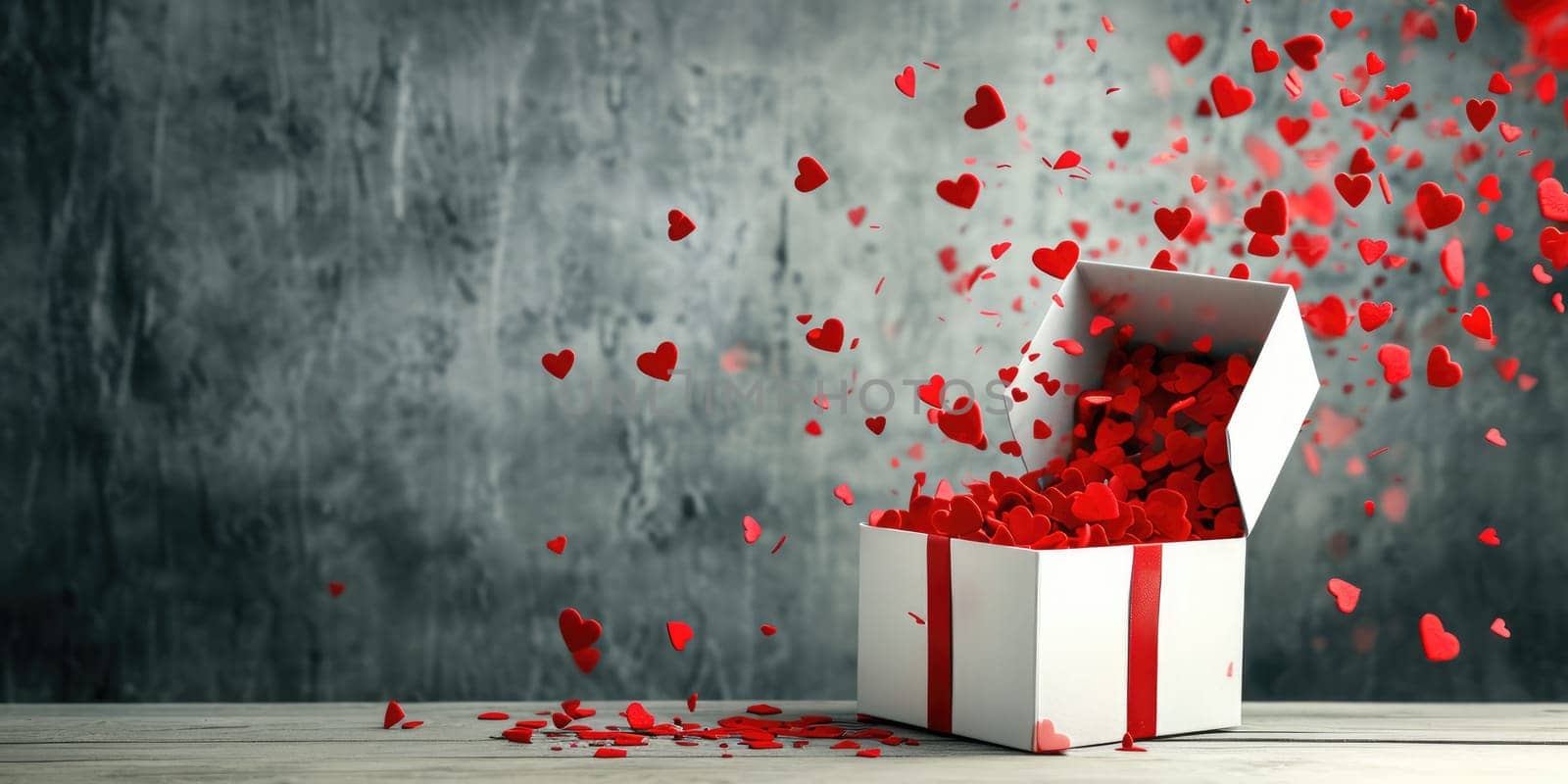 a gift box of romantic love on the valentines day pragma