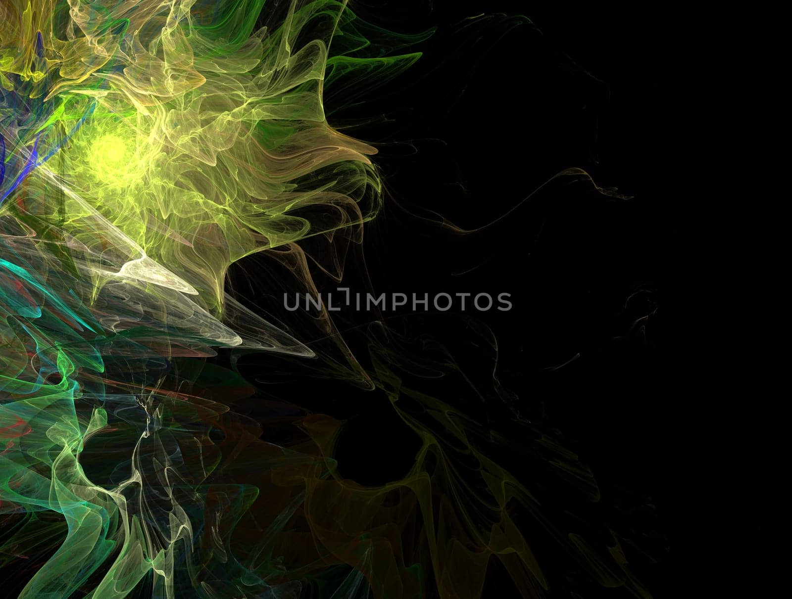 Imaginatory lush fractal texture image abstract background