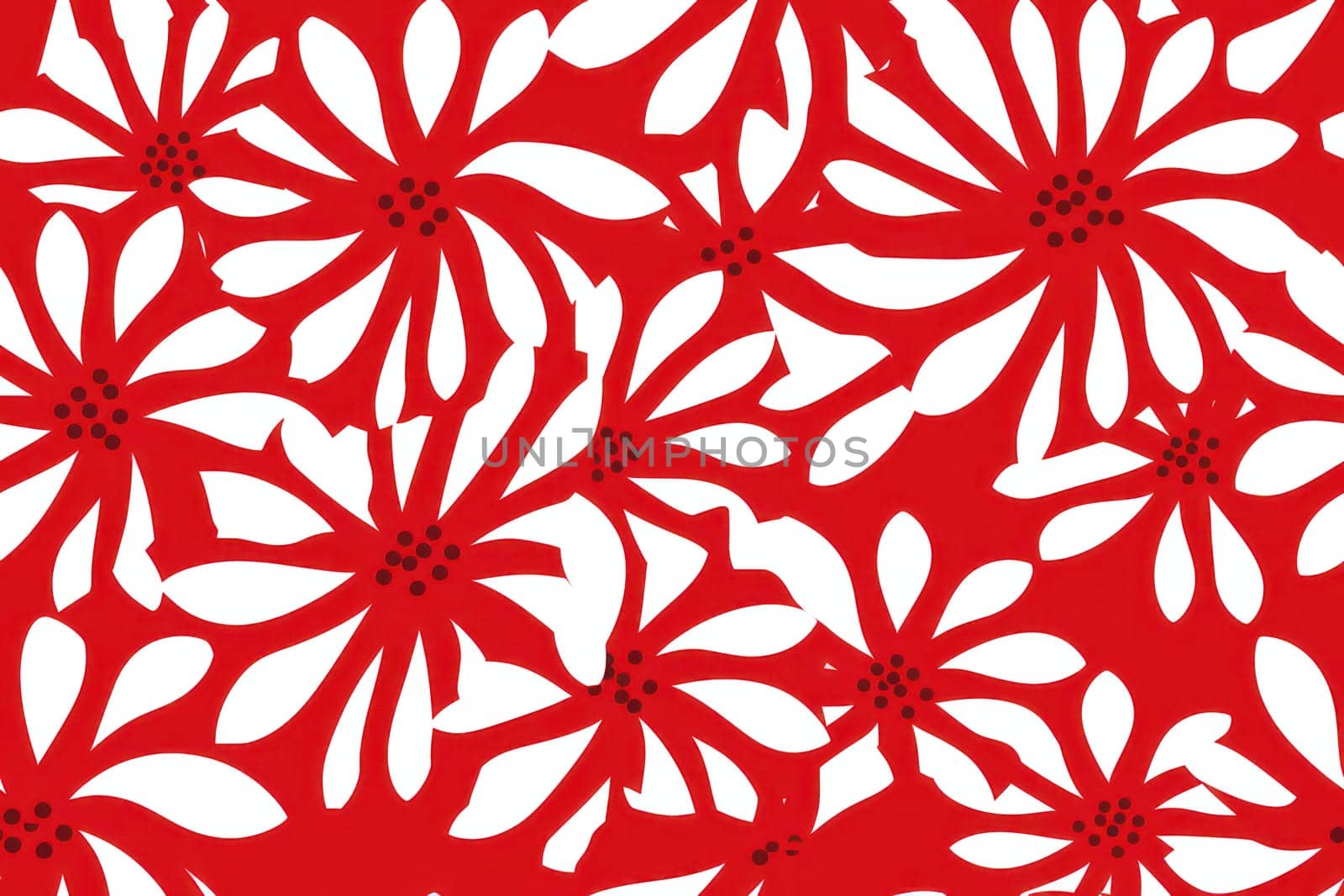 Seamless Floral Pattern: Nature's Summer Delight on White