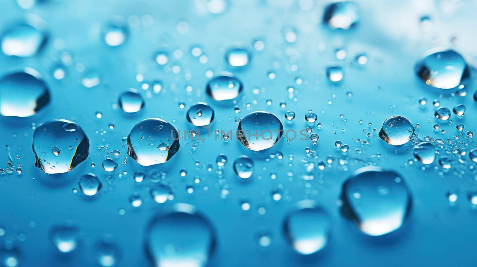 Dancing Raindrops on a Clear, Blue Surface: A Refreshing and Calm Water Symphony by Vichizh