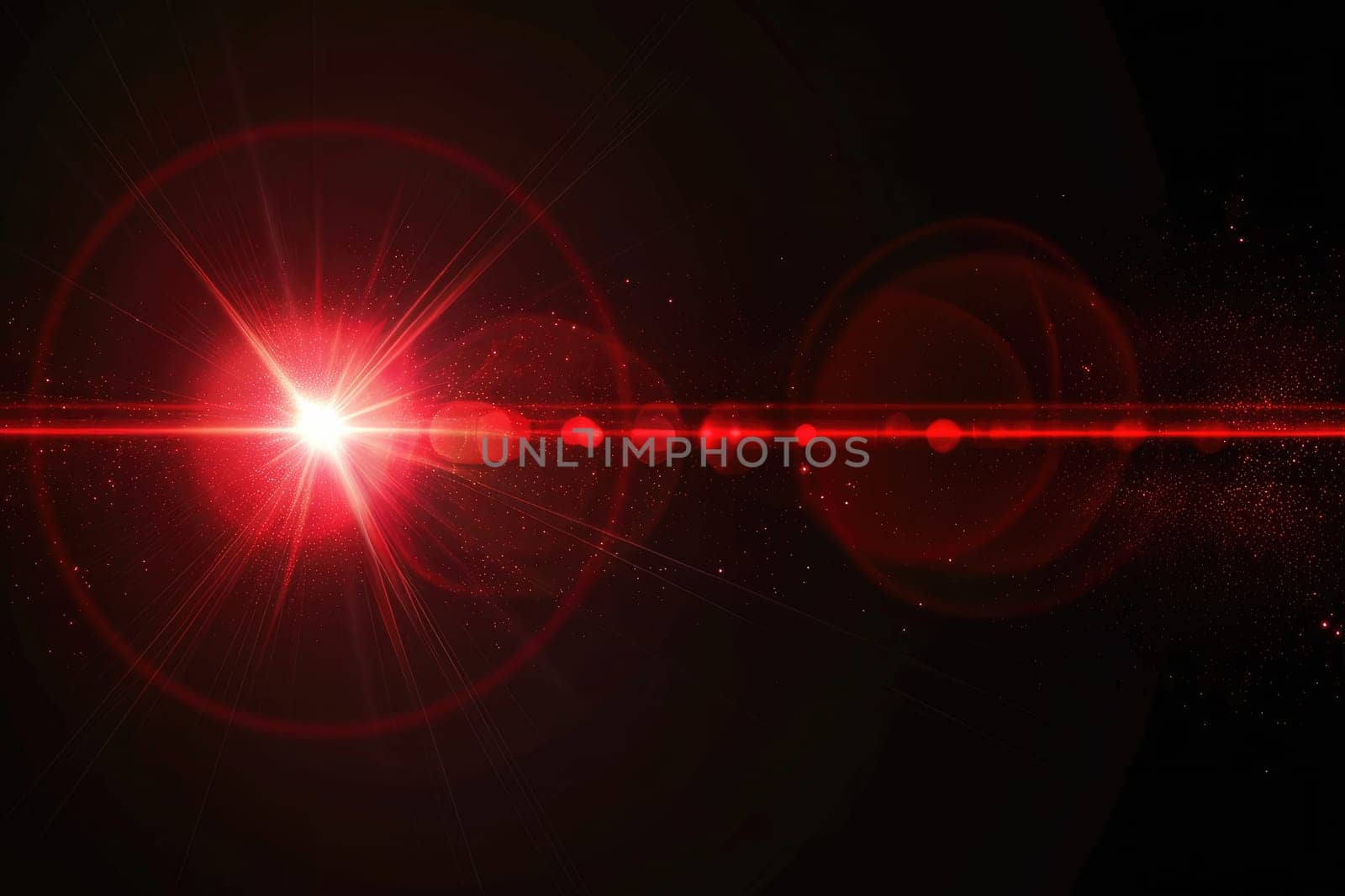 Lens flare, Shining sun glare rays. Background Generative AI by itchaznong