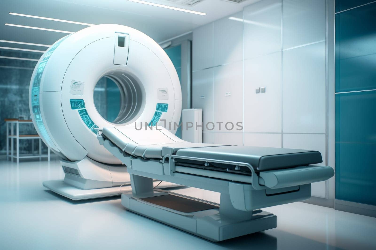 Mri or Computed tomography scan medical diagnosis machine at modern hospital, modern medicine concept