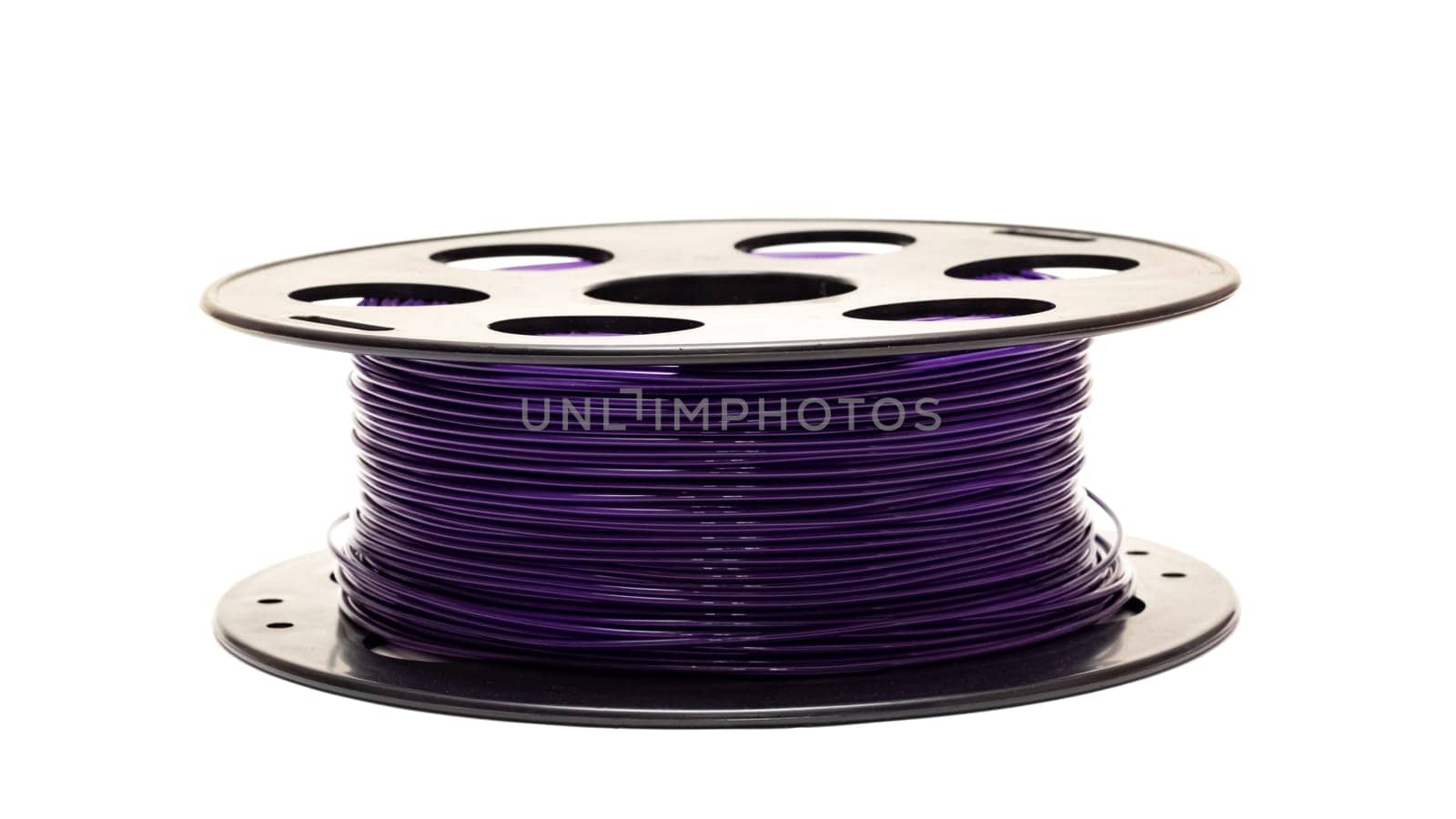 Coil with purple wires, isolated on a white background by Vera1703