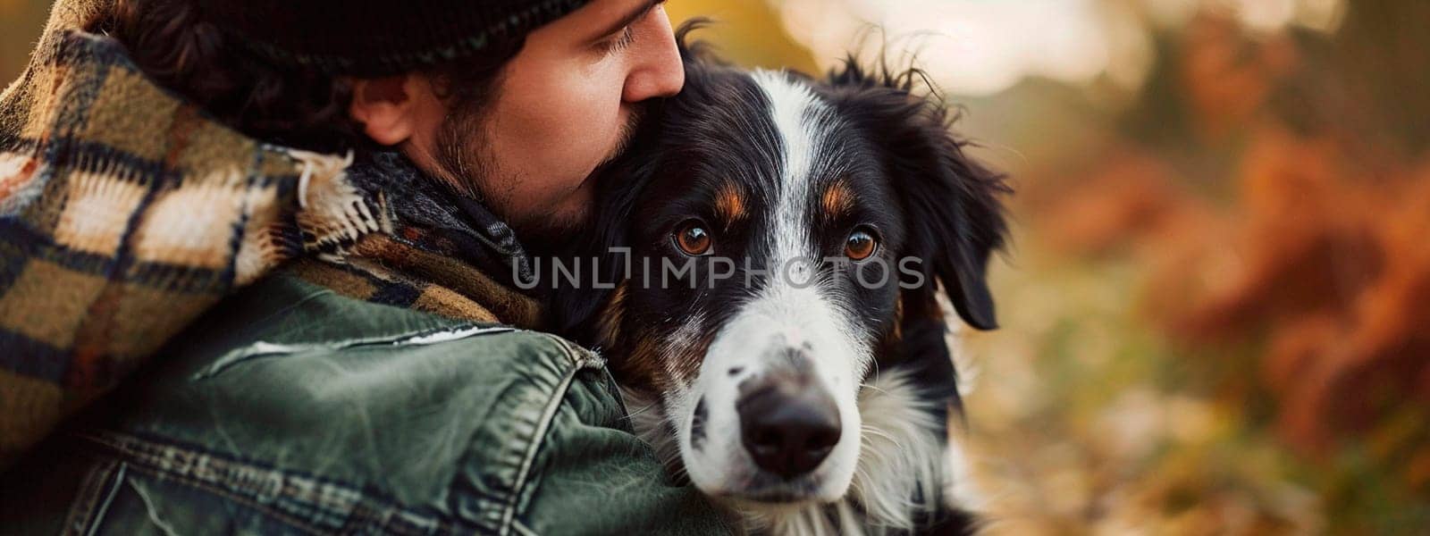 A dog is a man's friend. Selective focus. animal.