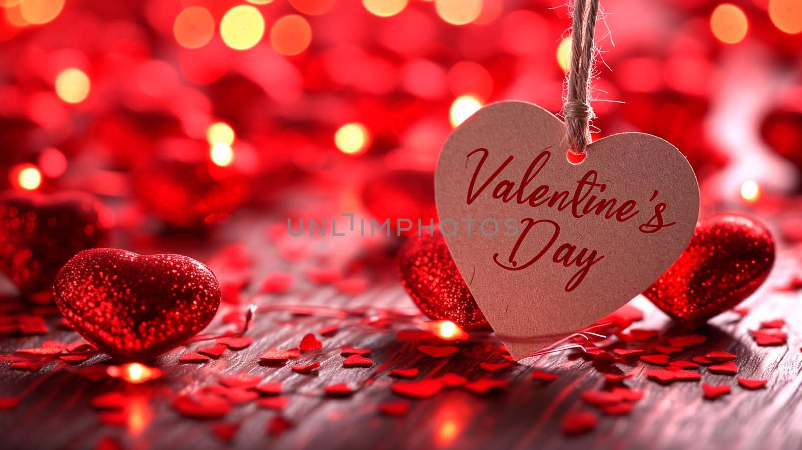 Valentine's Day card. Selective focus. by yanadjana