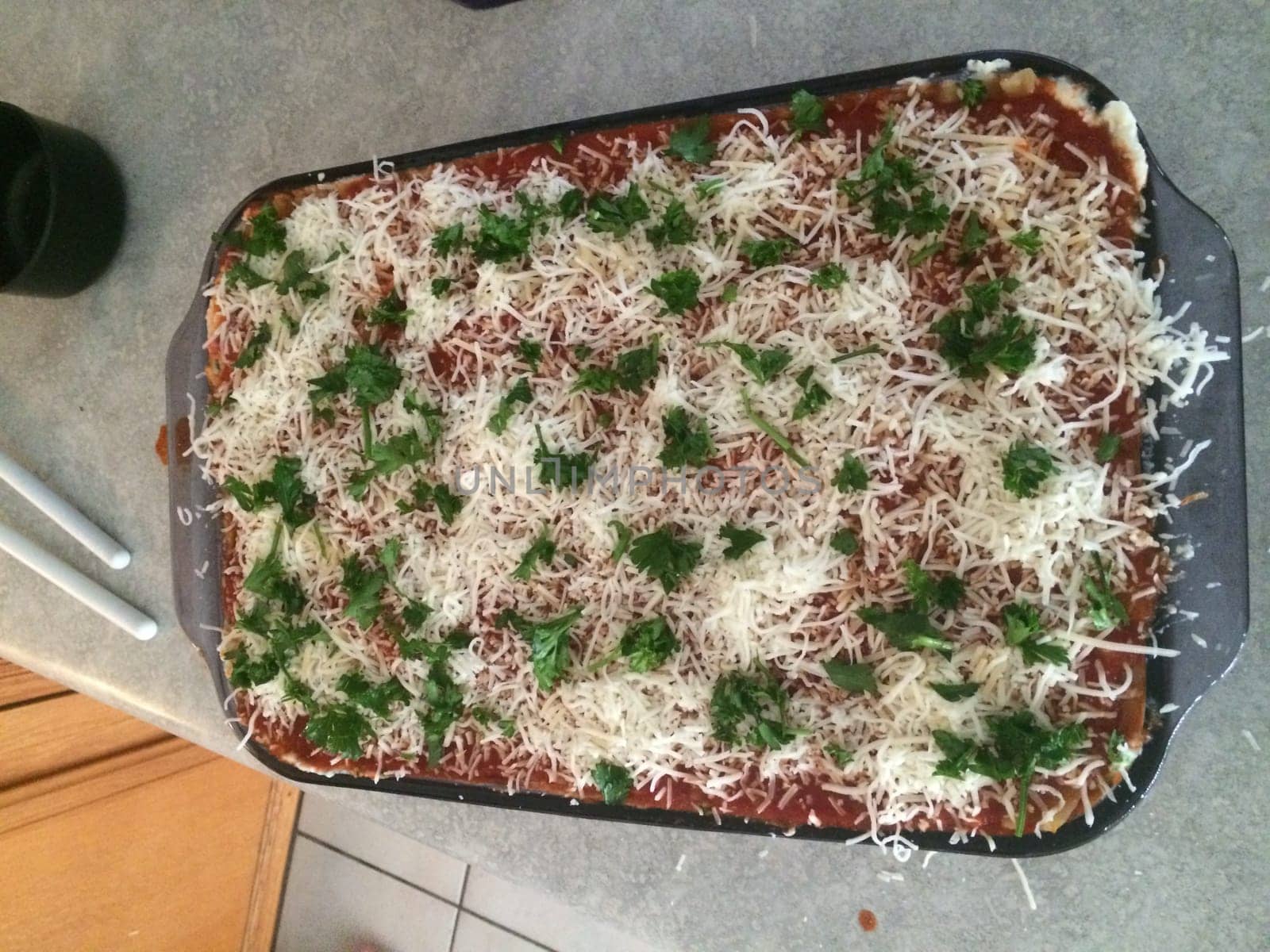 Making a Delicious Lasagna at Home, Ready for Oven. High quality photo