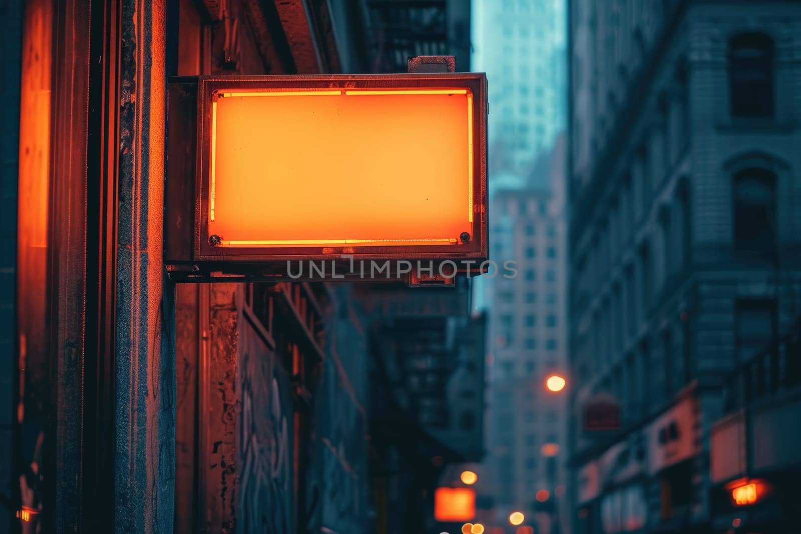 Blank Street directional sign isolated. Generative AI by itchaznong