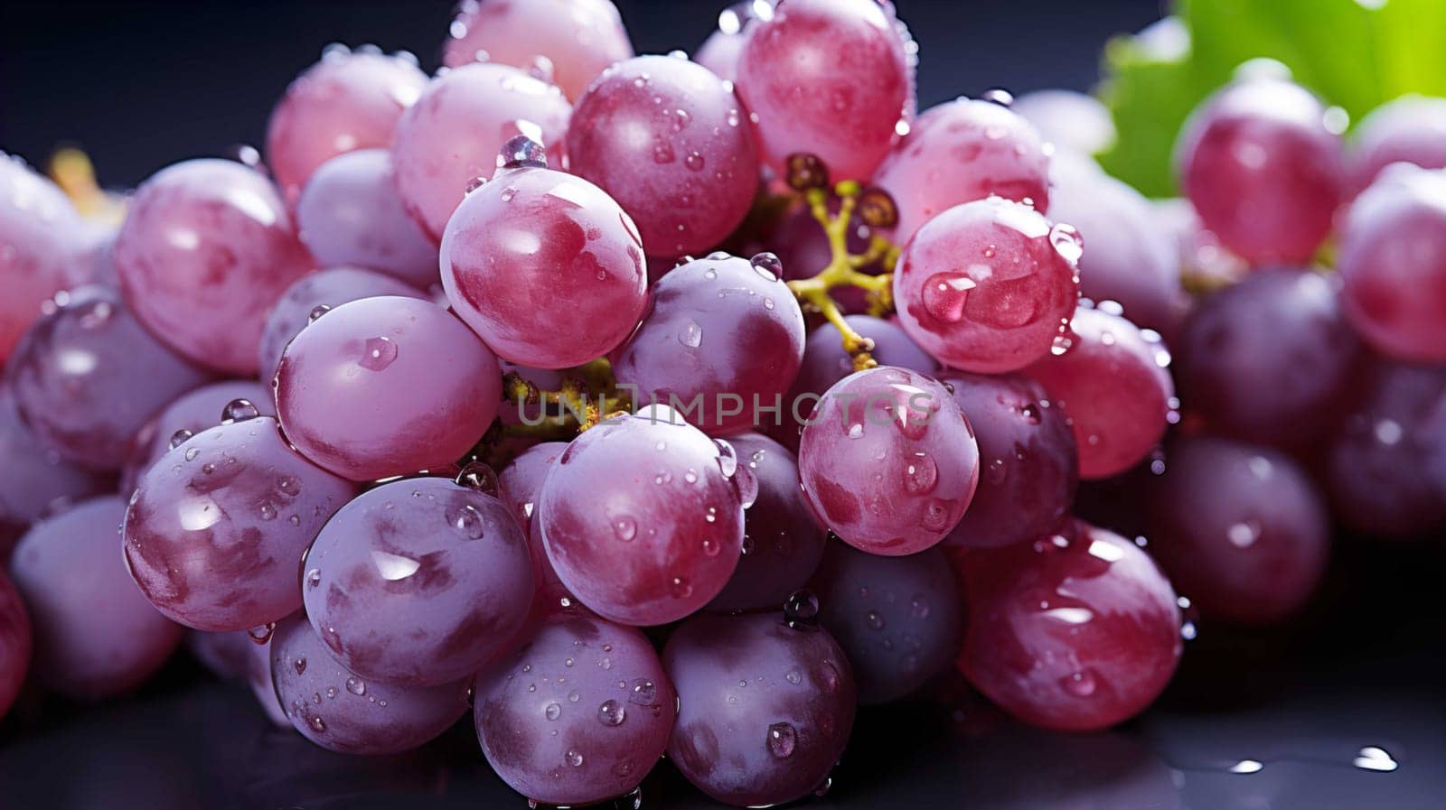   purple grapes, close up, clear, white background , Generate AI