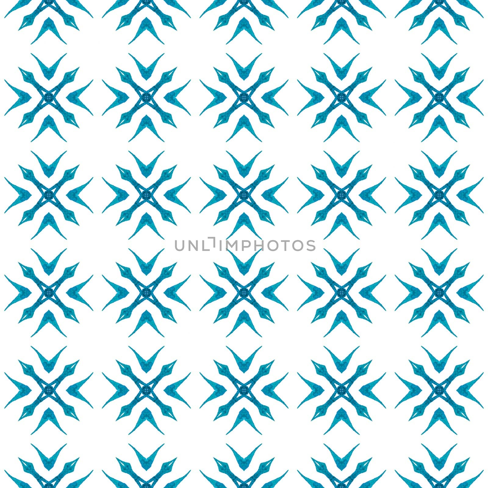 Tropical seamless pattern. Blue pleasing boho chic summer design. Textile ready decent print, swimwear fabric, wallpaper, wrapping. Hand drawn tropical seamless border.