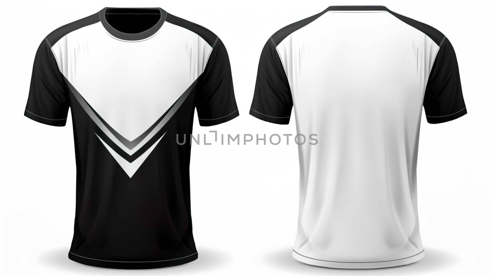 Black And White Golf Tee Shirts Front Back  design , Generate AI