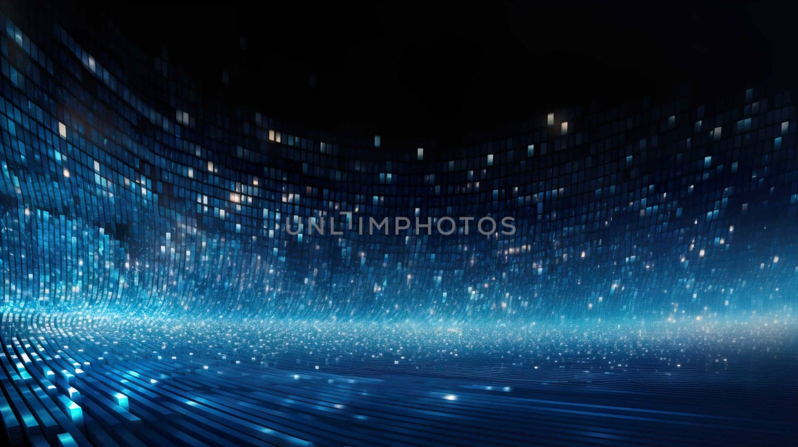 Big Data Space ,Abstract background, futuristic texture design for Business science and Technology advertising , Generate AI