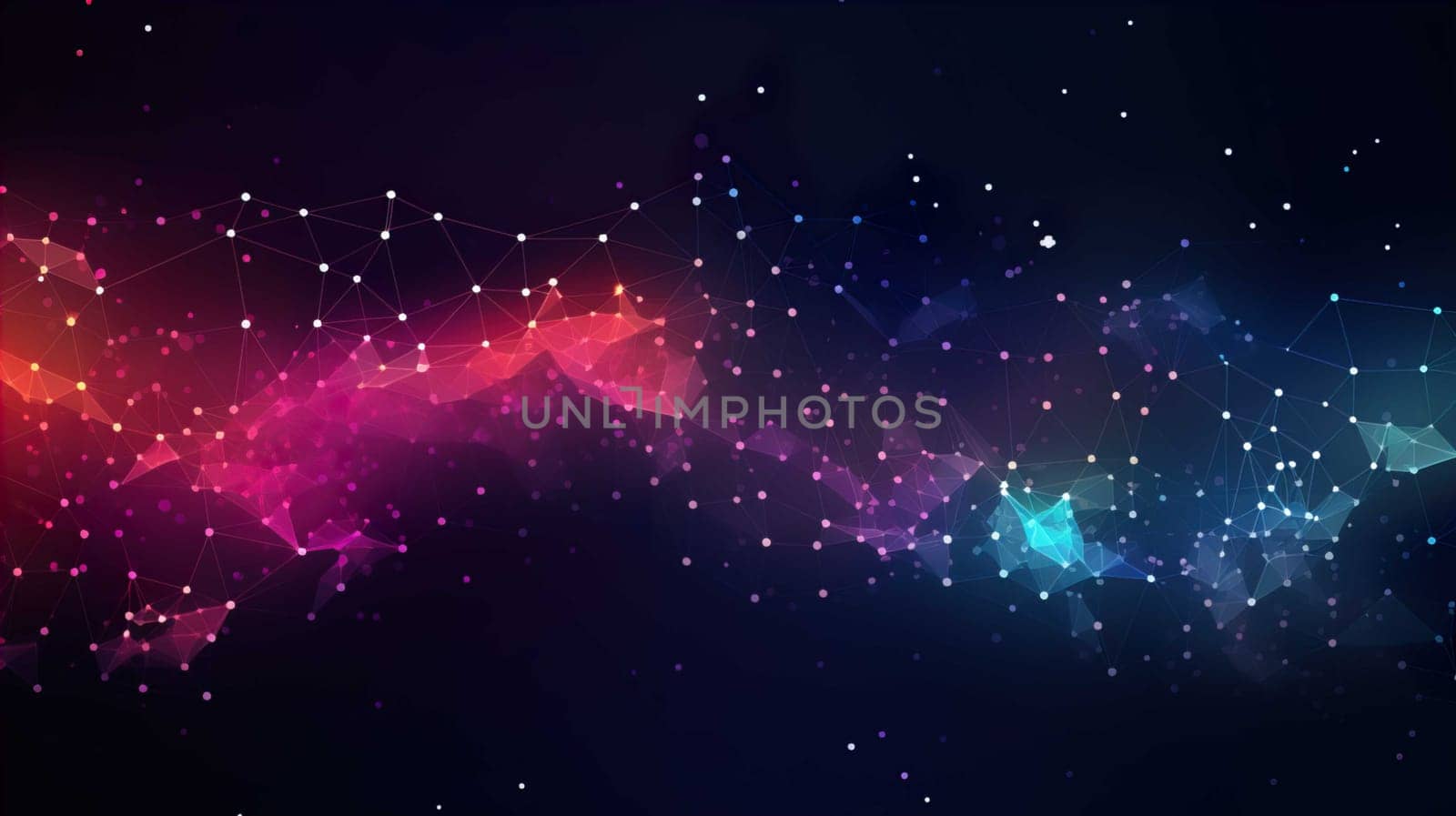 Abstract vector illustration of network. Big data design. File organized with layers. Global color used  , Generate AI