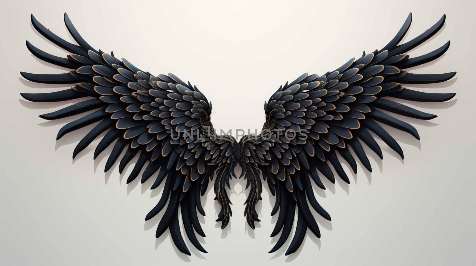  Black Angle Wings  ,Generate AI