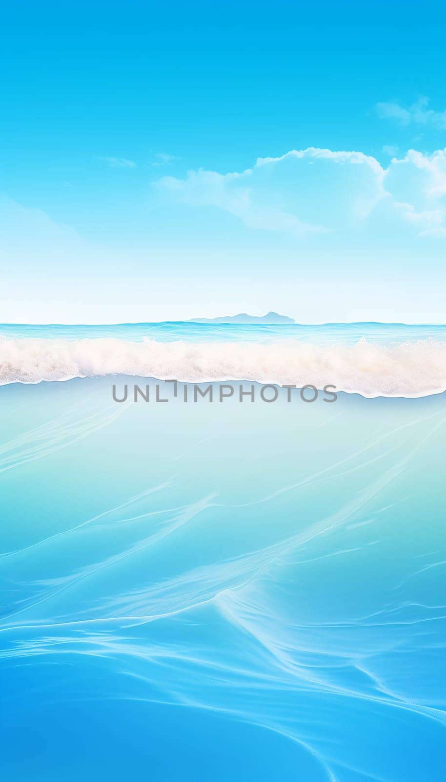 Blue Water Wave Images , palette color , for design banner wallpaper background Generate AI by Mrsongrphc