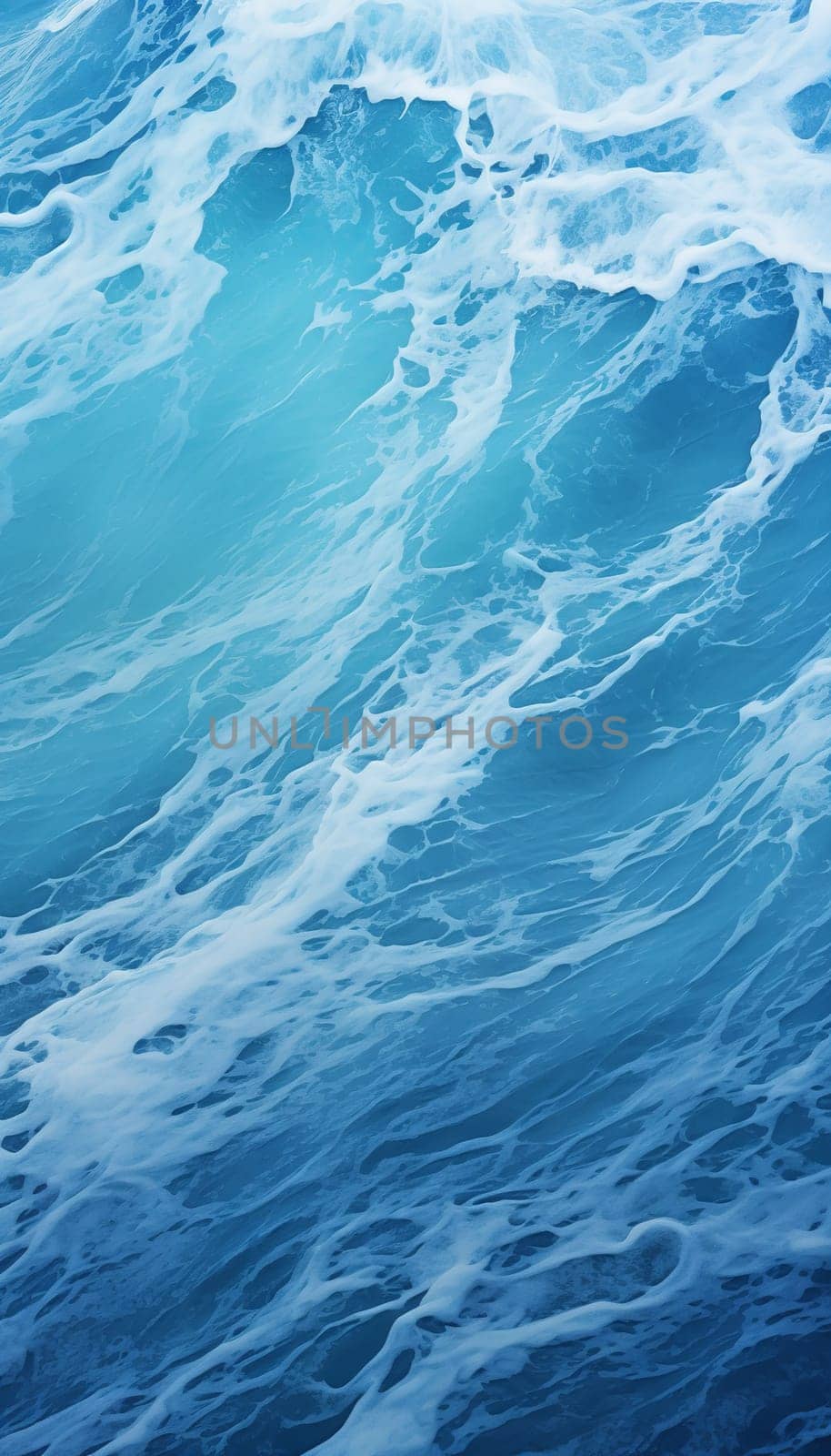 Blue Water Wave Images , palette color , for design banner wallpaper background Generate AI by Mrsongrphc