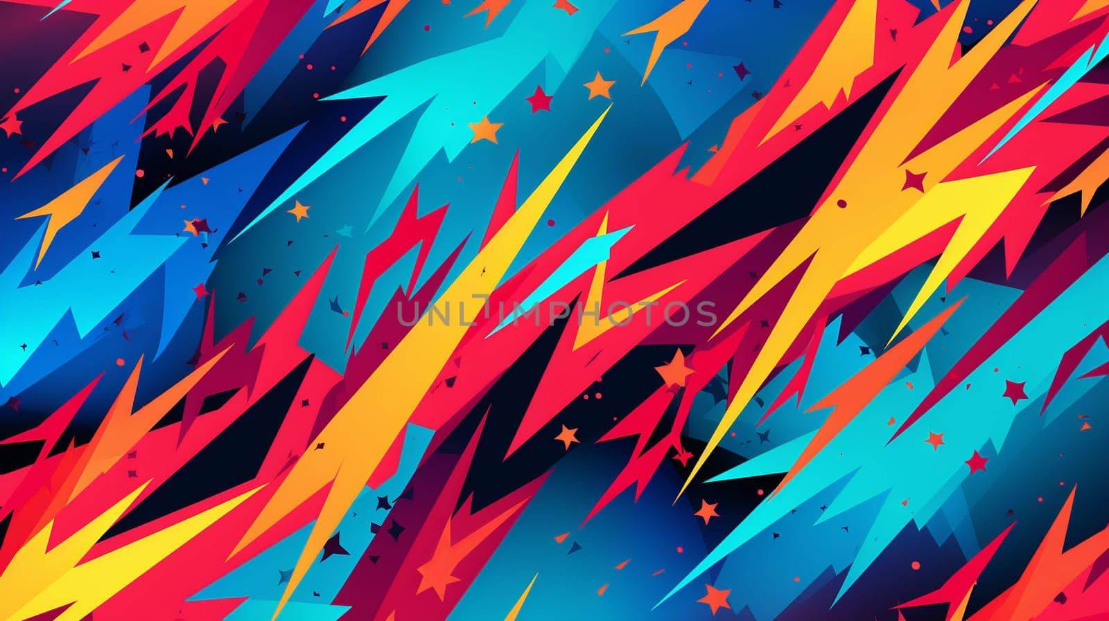Wallpaper background, Abstract zap explosion dash line lightning bolt background , Generate AI by Mrsongrphc