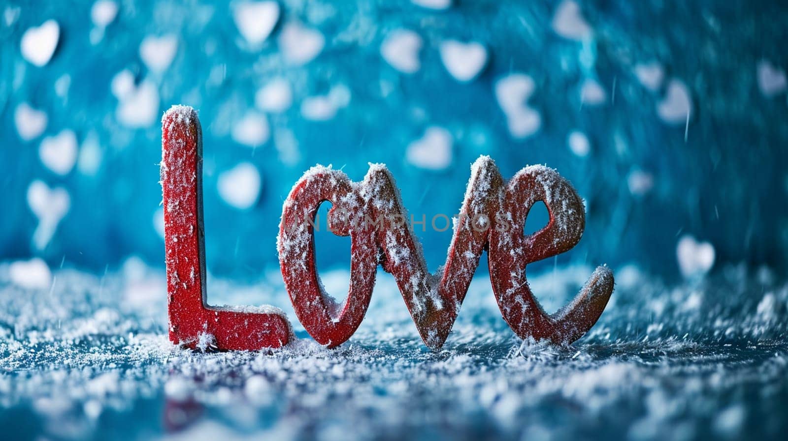 Joyful young couple celebrating Valentine's Day. man and woman holding heart in hands. holiday selective focus. Generative AI,