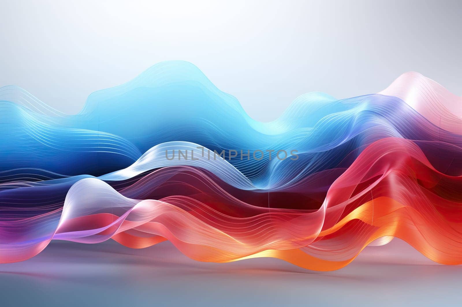 Abstract colored wave pattern with liquid effect. Place for text.