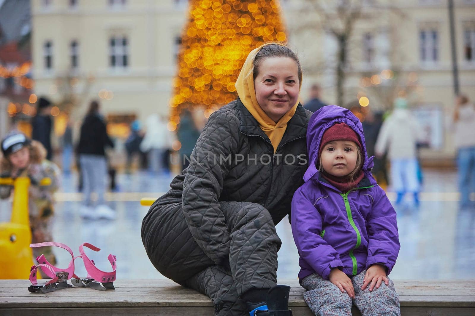 Mom with her daughter in Denmark for Christmas.