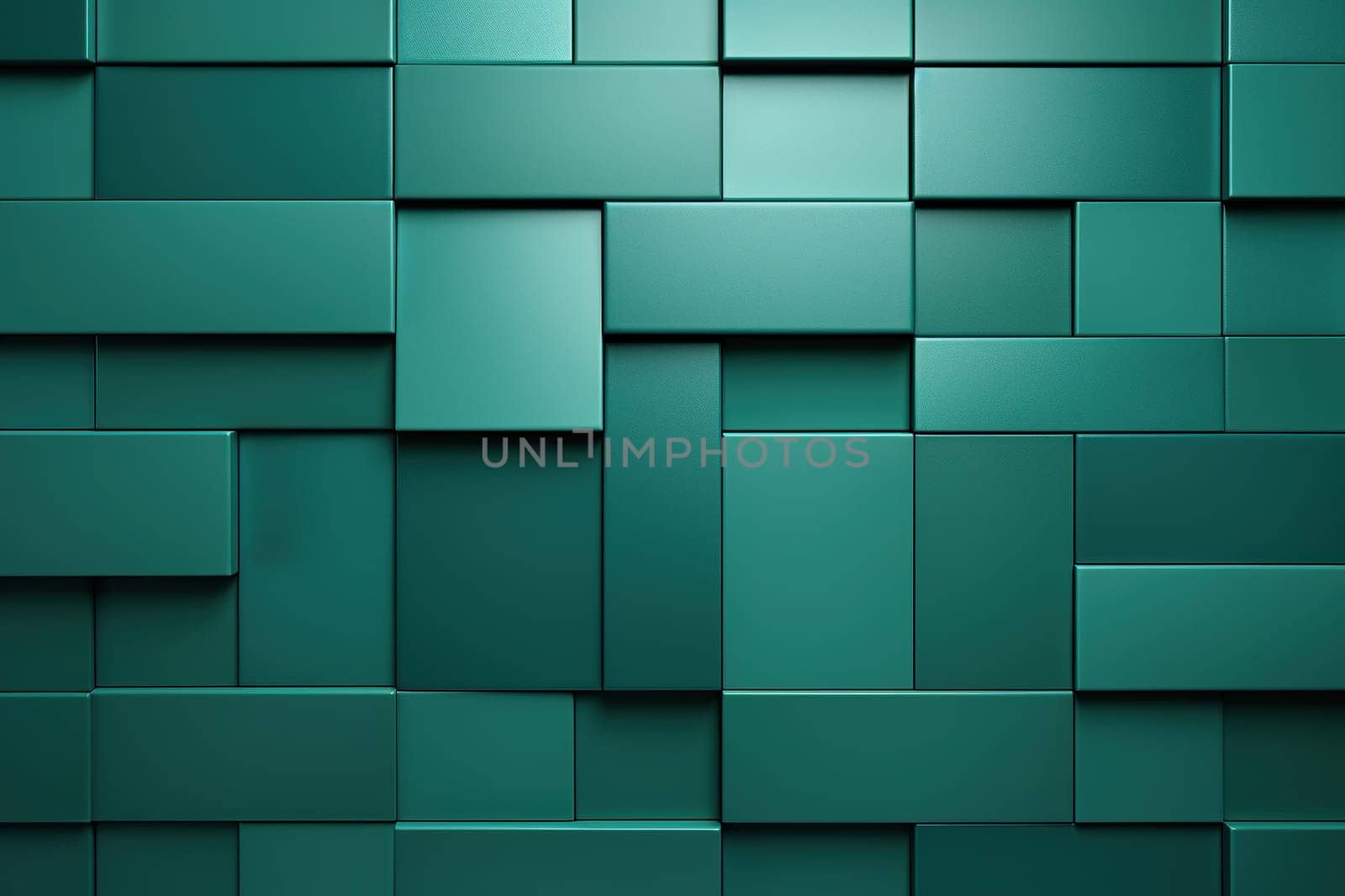 Abstract stylish green, turquoise geometric background. Generated by artificial intelligence by Vovmar