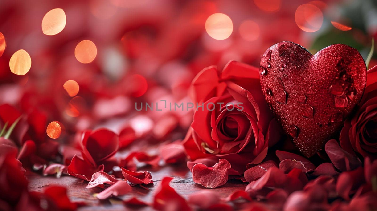 Beautiful red card with hearts. Love concept, Valentine's Day greeting card. Selective focus. holiday Generative AI,