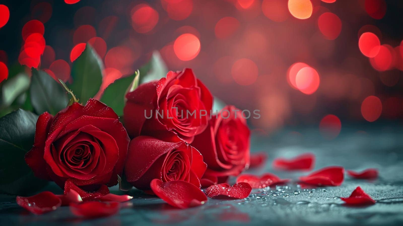 Beautiful red card with hearts. Love concept, Valentine's Day greeting card. Selective focus. Generative AI, by mila1784