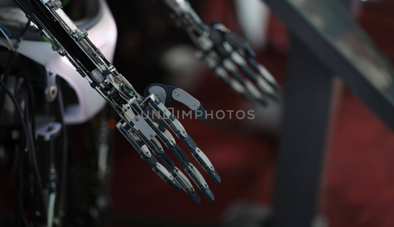 Robot arm and machine learning of contact and consciousness. Robotic intelligent cyborg concept