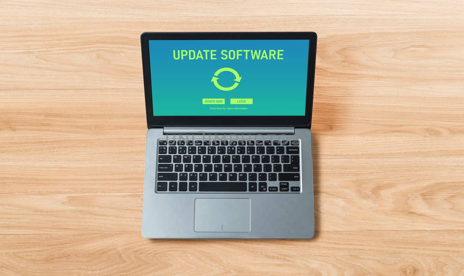 Software update on computer for modish version of device software upgrade