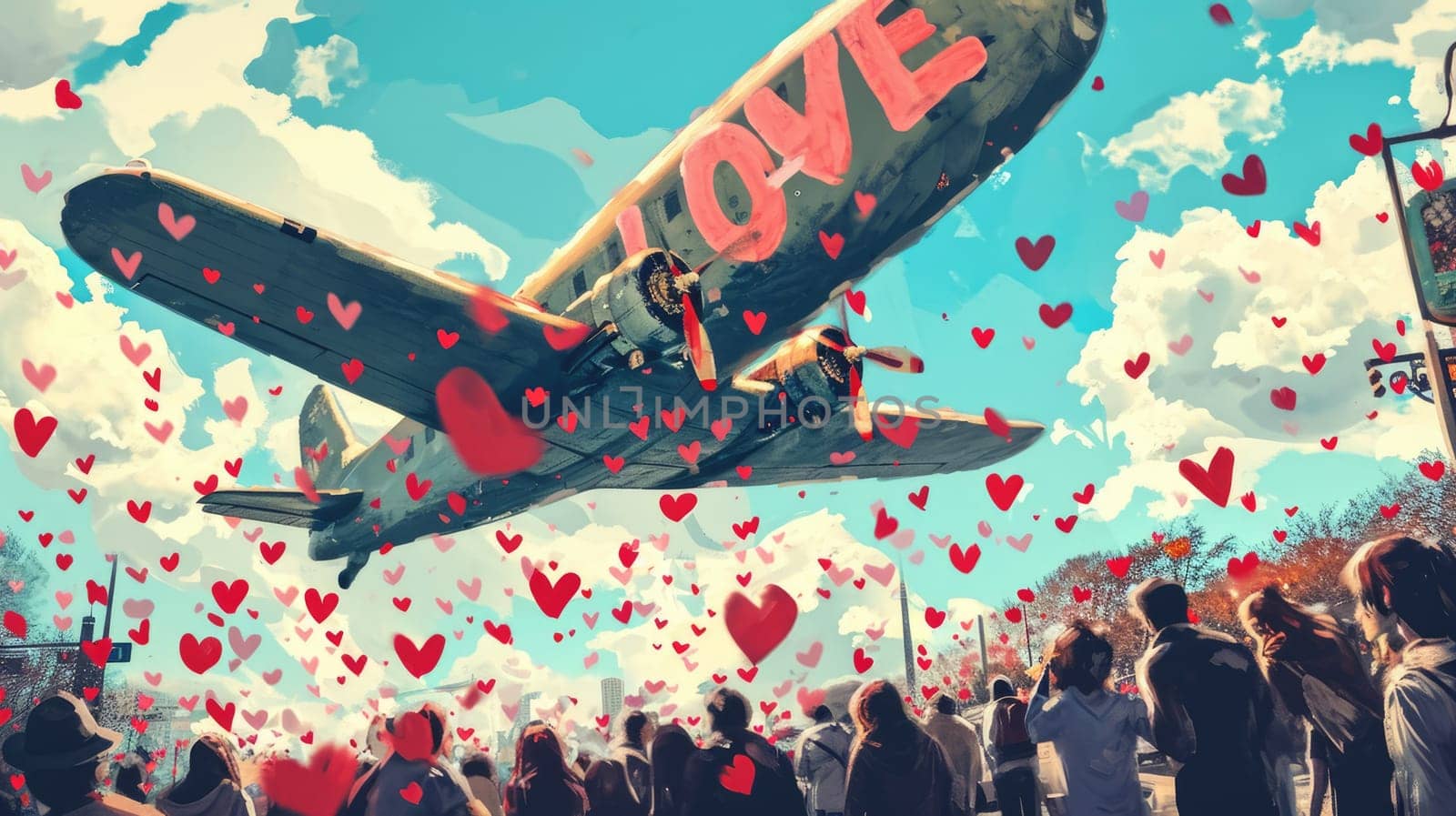 love is in the air, romantic valentines day love pragma concept , make love, not war