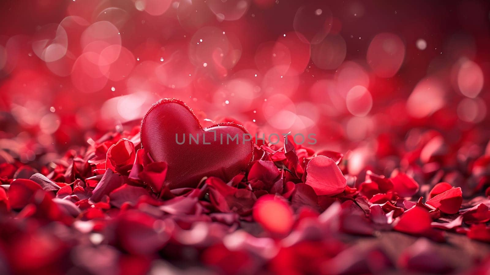 Beautiful red card with hearts. Love concept, Valentine's Day greeting card. Selective focus. holiday Generative AI,