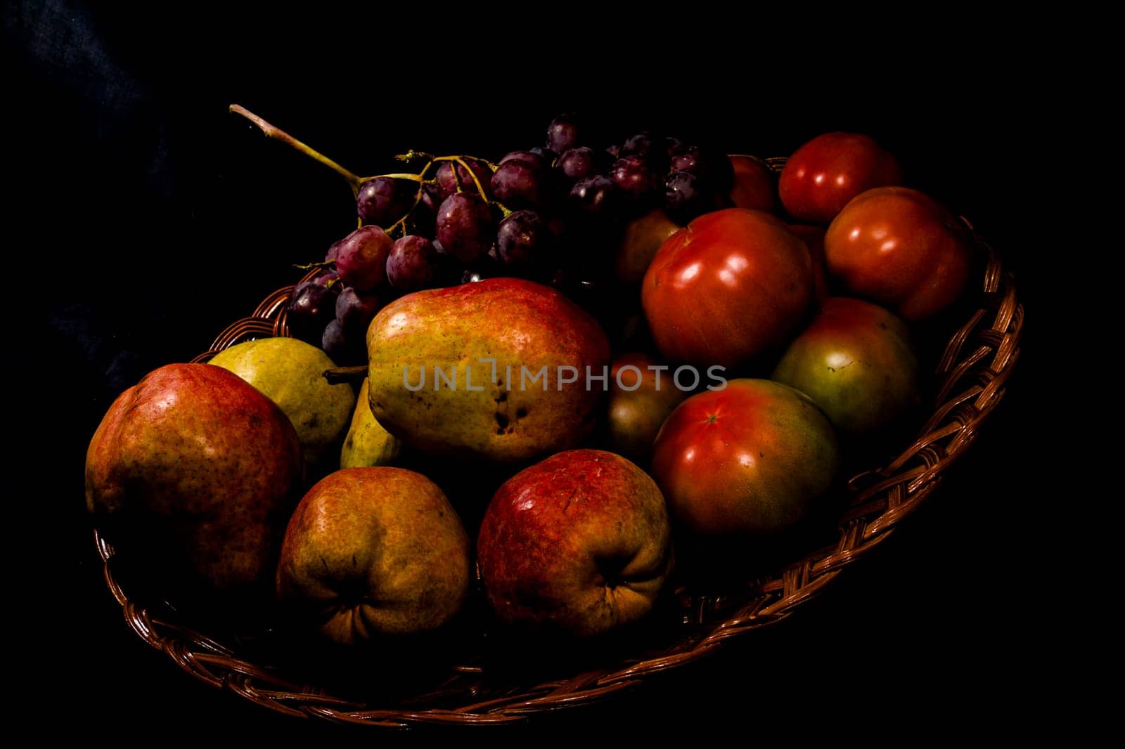 Basket of fruits by viledevil