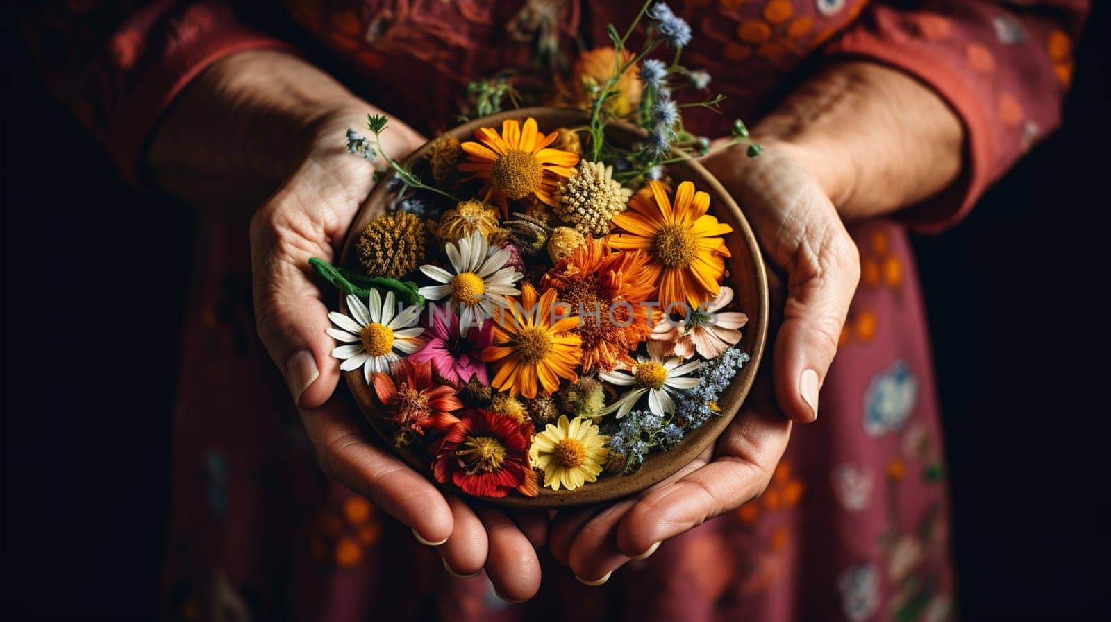 Planting a flower garden, spring summer. Selective focus. nature. Generative AI,