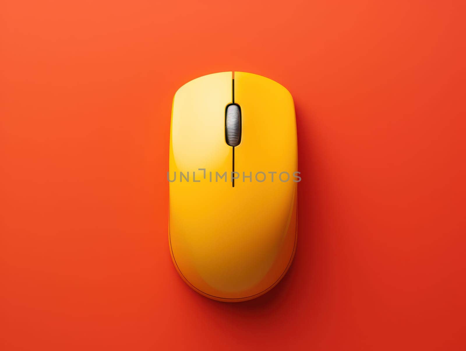 Minimalist Technological Communication: Mouse Device on White Background for Modern Office Work by Vichizh