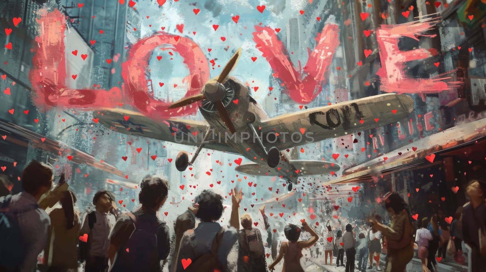 love is in the air, romantic valentines day love pragma concept , make love, not war