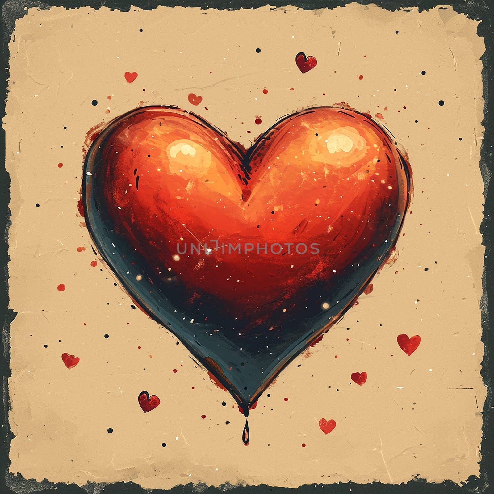 Colorful hearts pattern. Valentine's Day background by NeuroSky