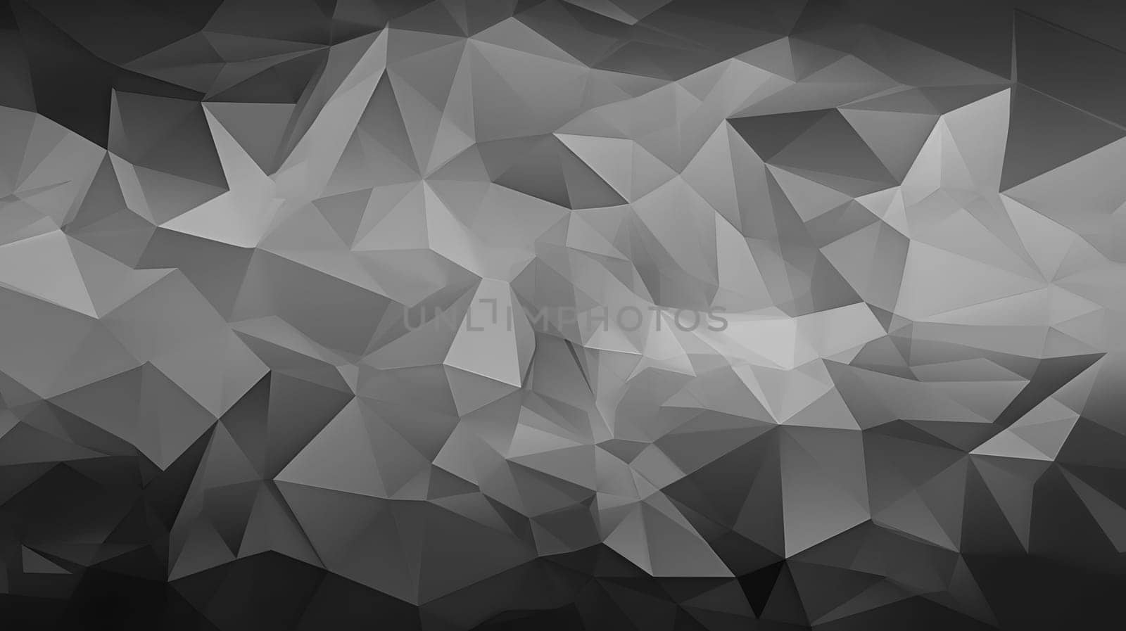 Black polygonal mosaic texture background by Chechotkin