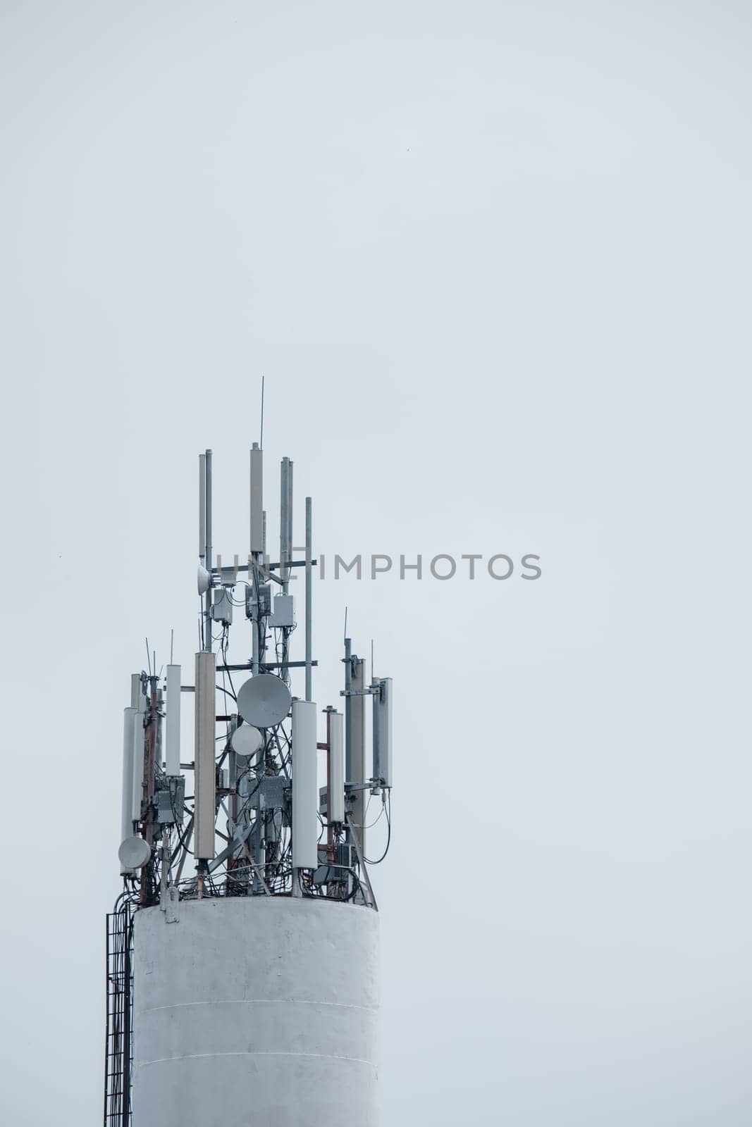 tower of mobile operators 4G, communication station. High quality photo