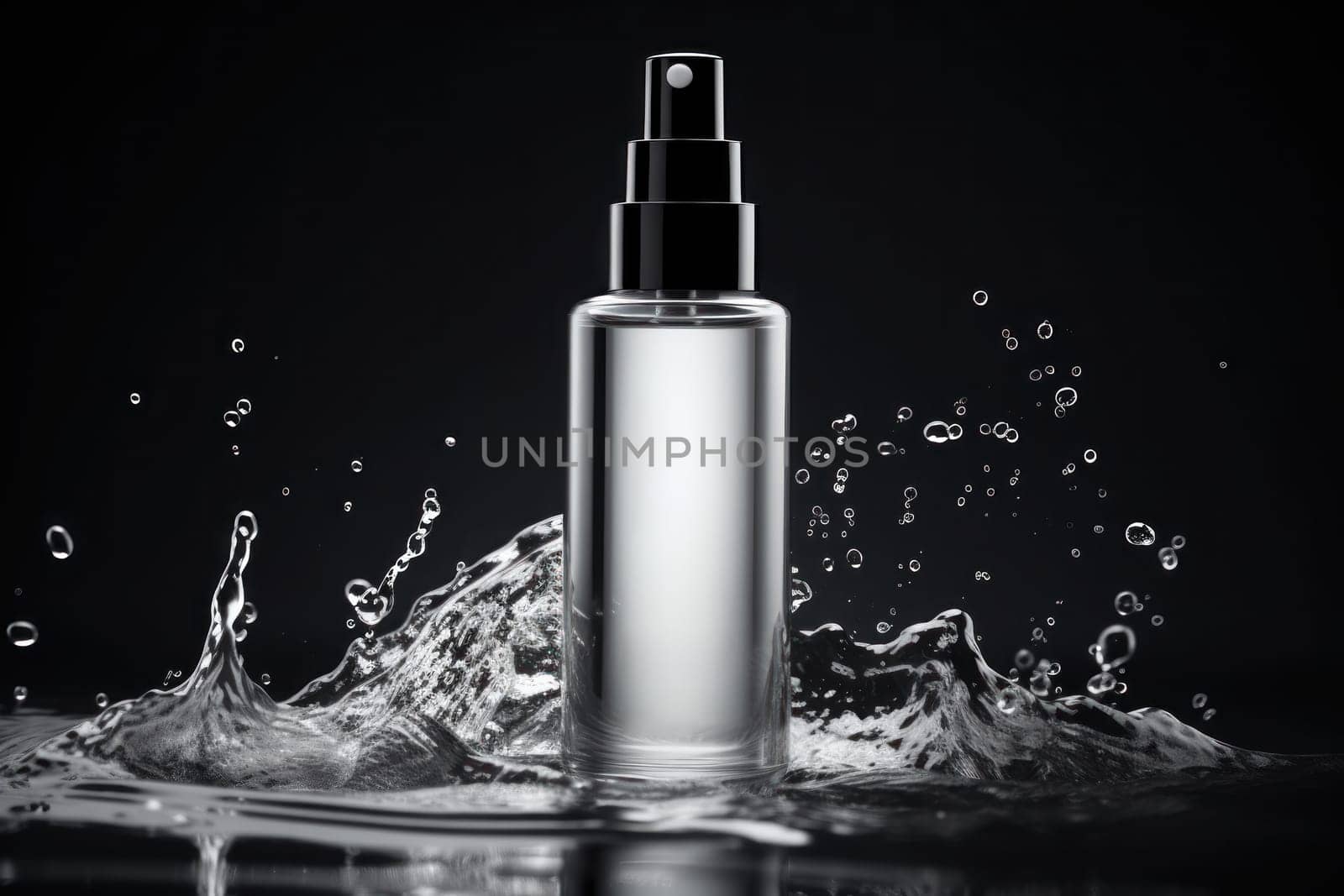 Skin serum bottle hyper realistic image product shot. Generative AI by golfmerrymaker