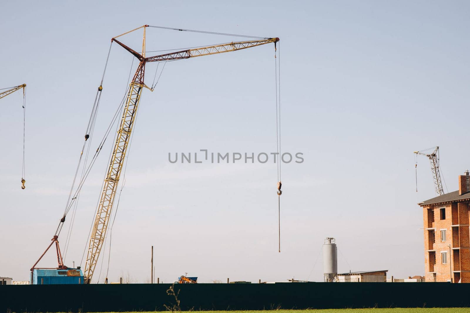 crane house construction and repair. High quality photo