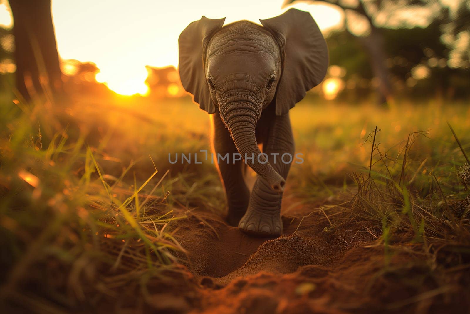 A Baby Elephant in the Wild by dimol